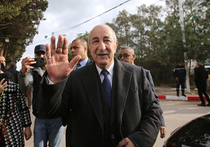 رئیس&zwnj;جمهور منتخب الجزایر بر حمایت از مردم فلسطین تاکید کرد