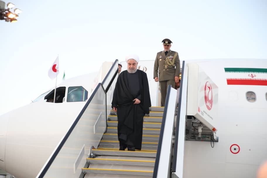 روحانی وارد توکیو شد