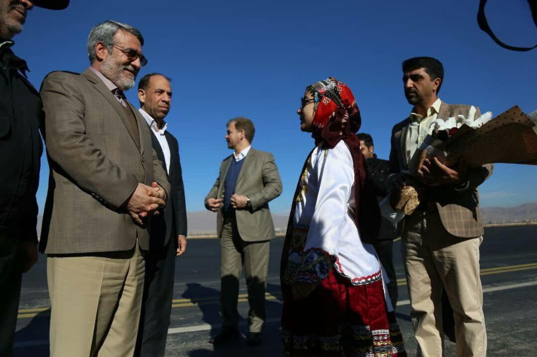 وزیر کشور وارد بجنورد شد