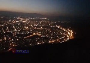 نمای دیدنی شهر تبریز از بالای کوه عینالی + فیلم
