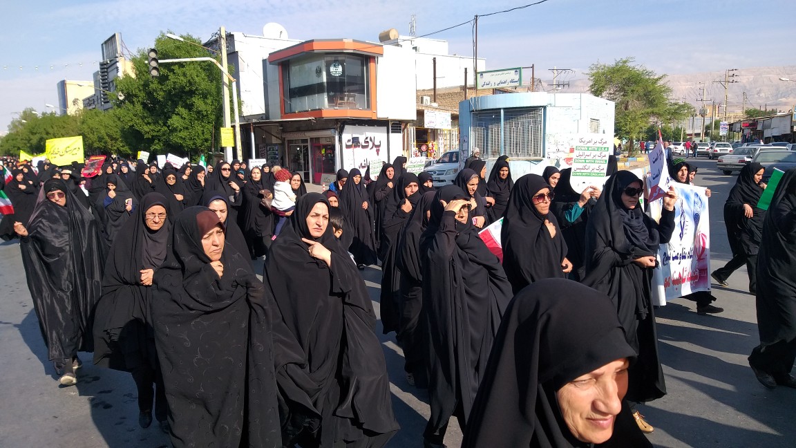 راهپیمایی مردم دهلران در اعلام انزجار از آشوبگران