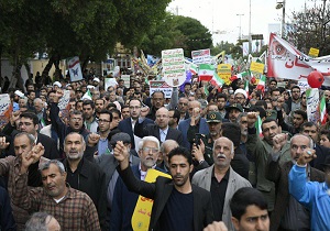 راهپیمایی دفاع از امنیت کشور در خوزستان برگزار شد