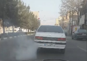 خودروی دودزا و عجیب در ارومیه + فیلم