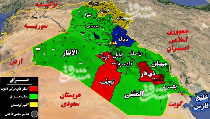 هدف از ناآرامی&zwnj;ها جدید در استان دیاله عراق چیست؟ / قطع پل اقتصادی تهران و بغداد در دستور کار آمریکایی&zwnj;ها + نقشه میدانی و عکس