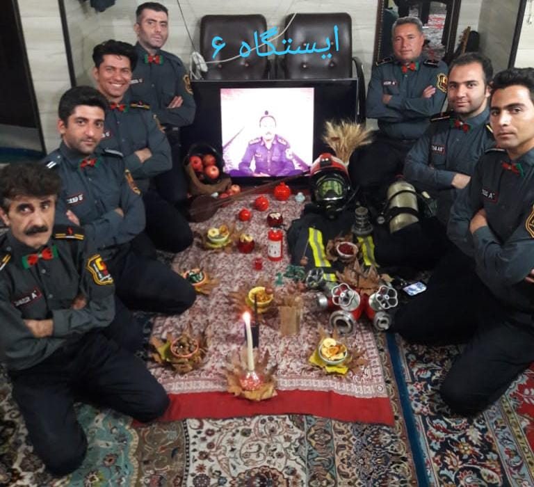 جشن شب یلدای امدادگران آتش نشانی شیراز + تصاویر