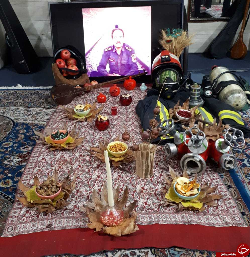 جشن شب یلدای امدادگران آتش نشانی شیراز + تصاویر