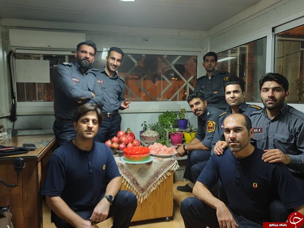 جشن شب یلدای امدادگران آتش نشانی شیراز + تصاویر