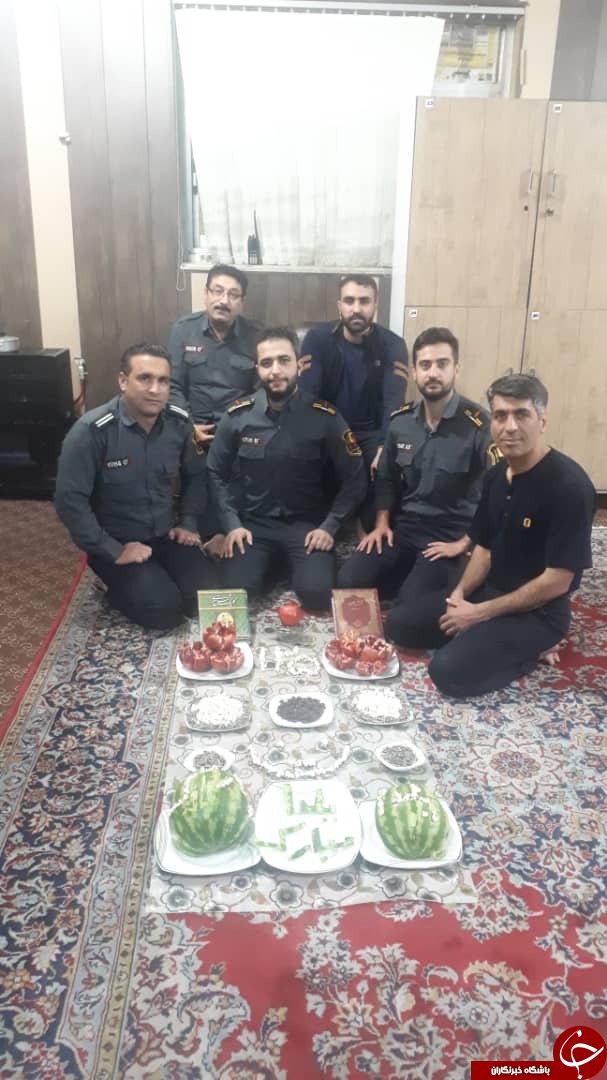 جشن شب یلدای امدادگران آتش نشانی شیراز + تصاویر