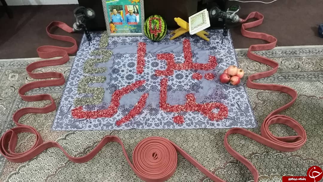 جشن شب یلدای امدادگران آتش نشانی شیراز + تصاویر