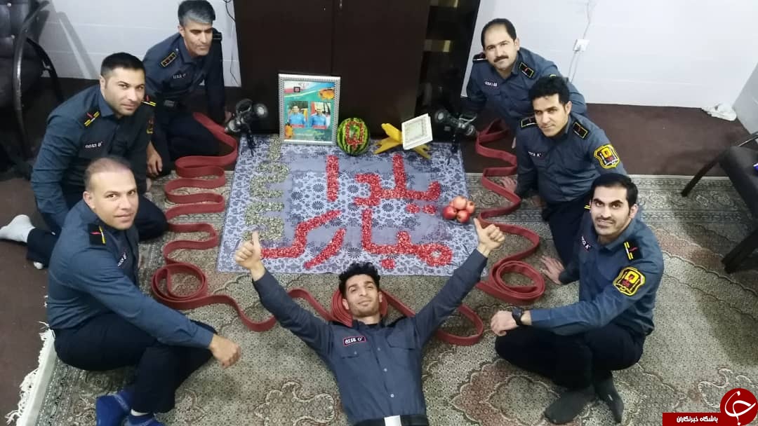 جشن شب یلدای امدادگران آتش نشانی شیراز + تصاویر