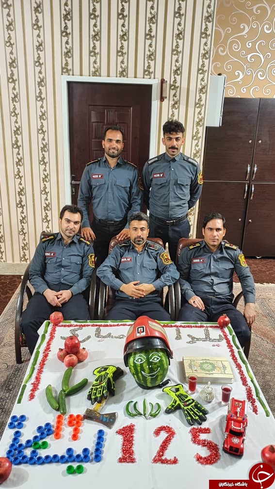 جشن شب یلدای امدادگران آتش نشانی شیراز + تصاویر