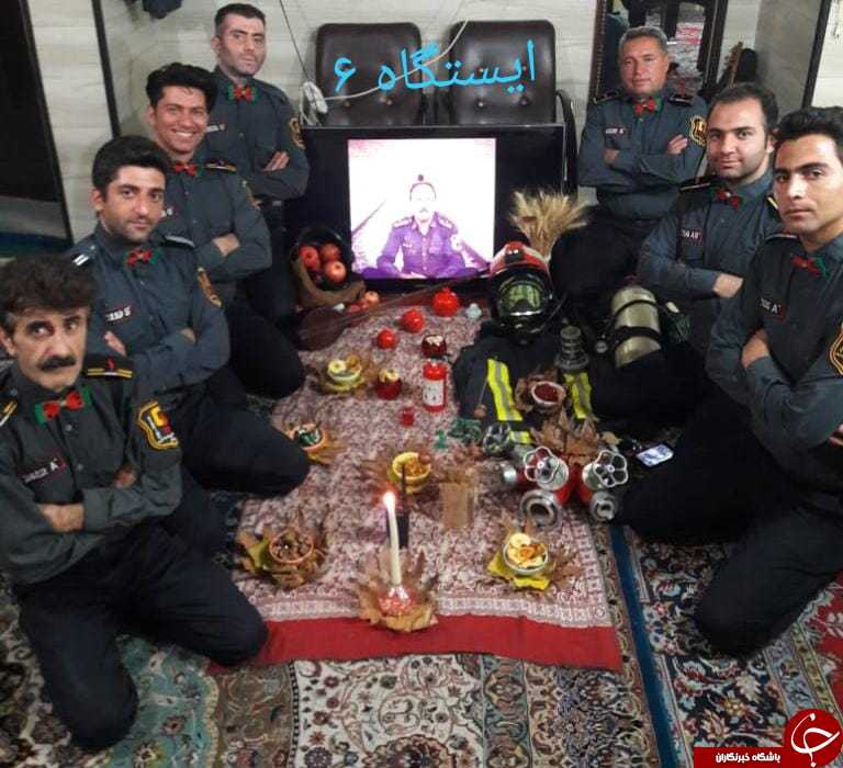جشن شب یلدای امدادگران آتش نشانی شیراز + تصاویر