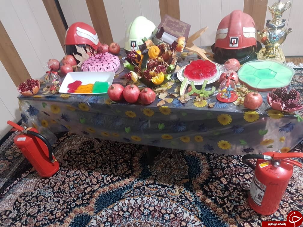 جشن شب یلدای امدادگران آتش نشانی شیراز + تصاویر