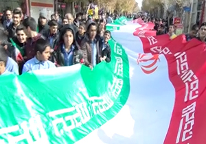 حضور وحدت آفرین مردم سراسر ایران برای اعلام انزجار از آشوبگران + فیلم