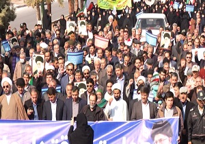 راهپیمایی باشکوه مردم مهریز در حمایت از امنیت میهن اسلامی