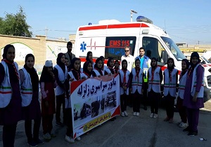 برگزاری مانور زلزله در مدارس بستان
