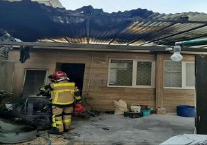 آتش گرفتن منزل مسکونی در قزوین، هنگام پخت وپز