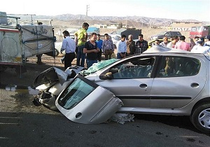 تصادف ۲۰۶ و کامیون در جاده دامغان به جندق حادثه آفرید