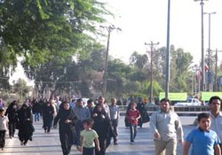 برگزاری همایش پیاده روی خانواده در میناب