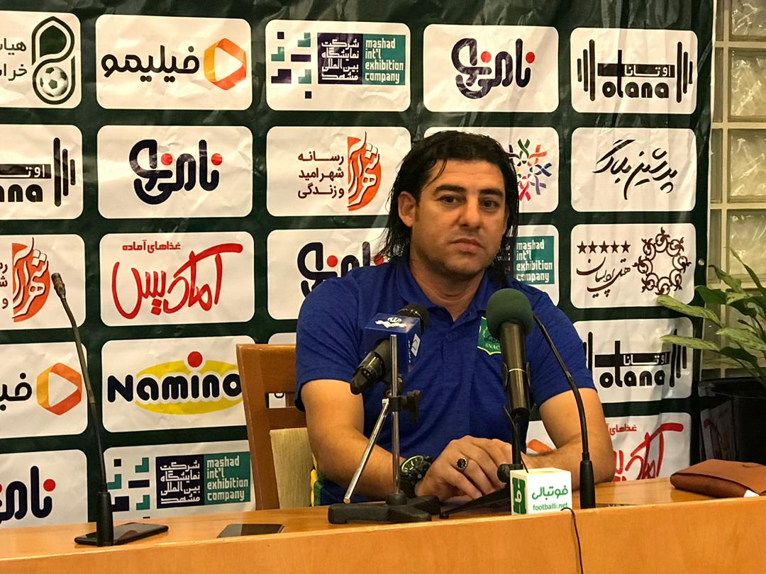 نشست خبری گل محمدی و سراج پیش از بازی شهرخودرو و صنعت نفت آبادان