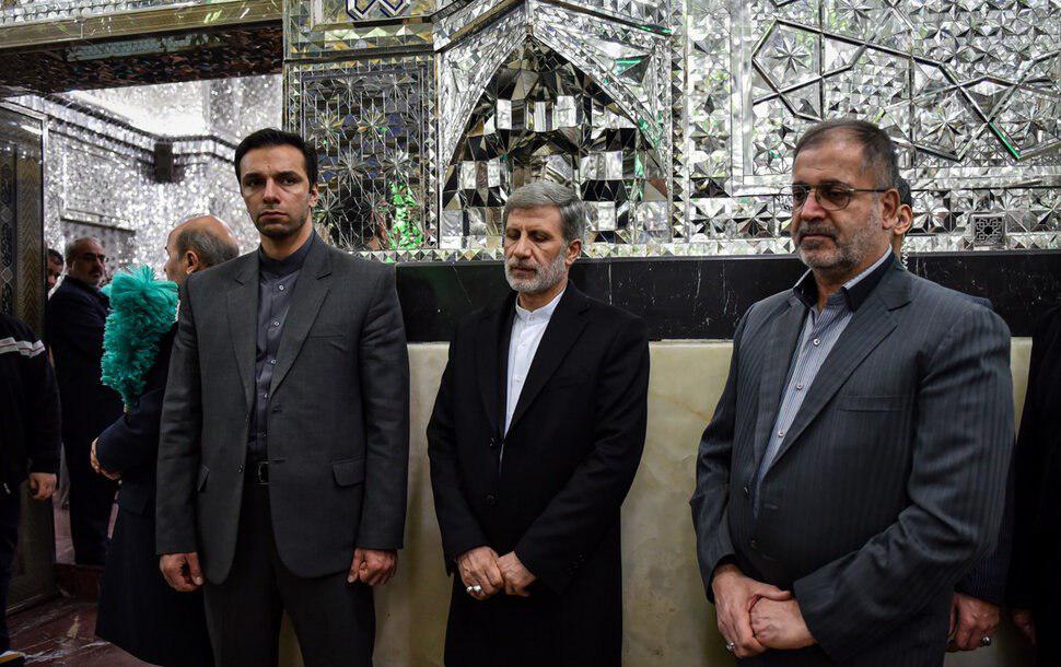 مراسم غبار روبی ضریح حضرت عبدالعظیم حسنی(ع) با حضور وزیر دفاع
