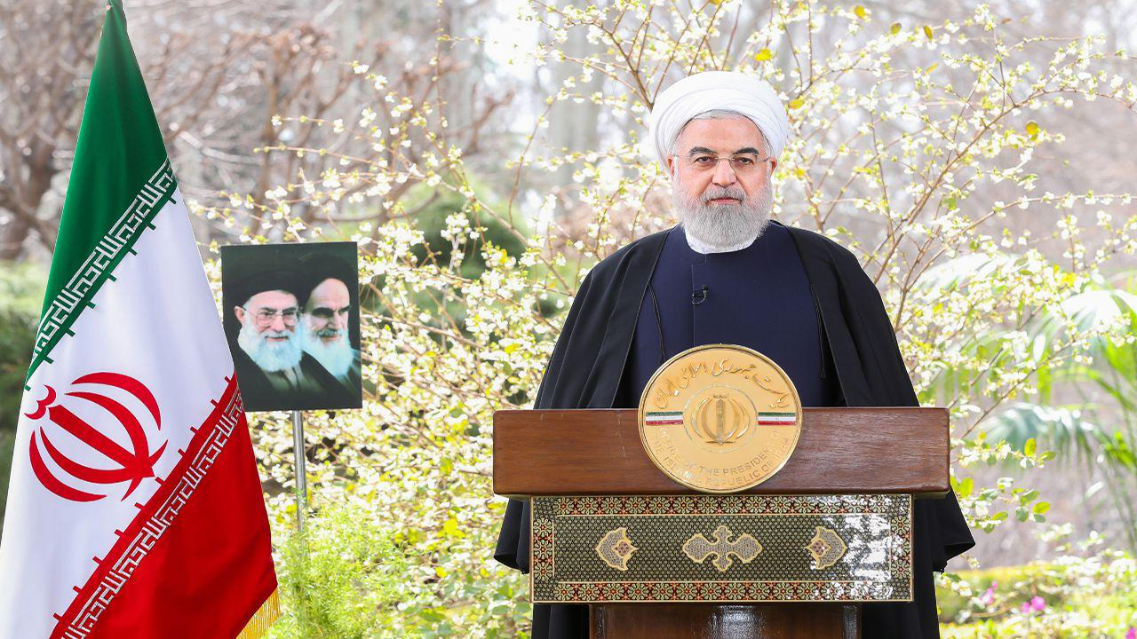 پیام نوروزی روحانی به مناسبت آغاز سال ۱۳۹۹ + فیلم