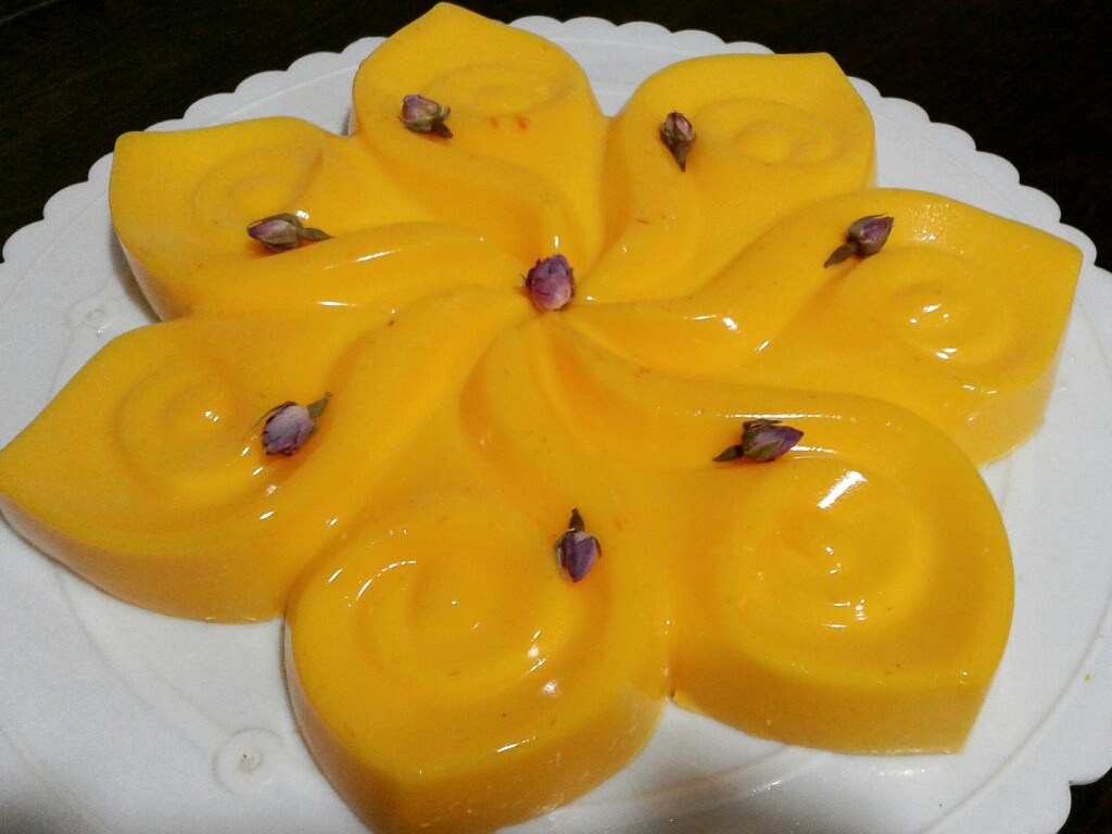 طرز تهیه موس زعفران