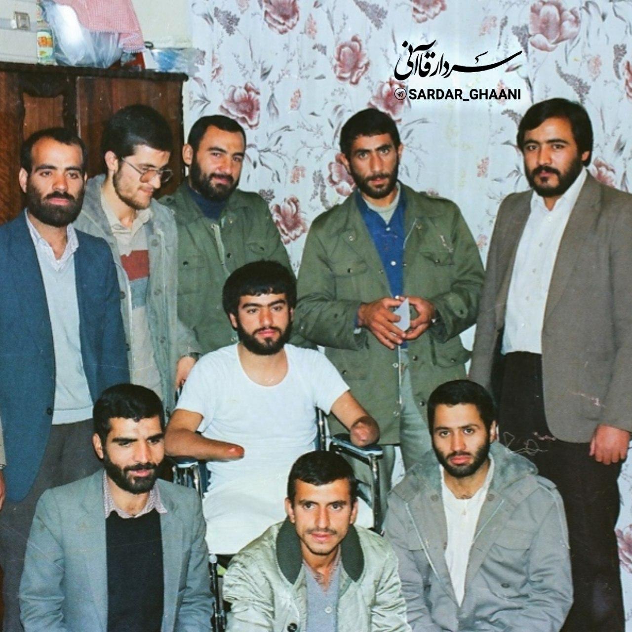 تصویری از سردار قاآنی در جریان دیدار با جانبازان