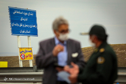 طرح ملی فاصله گذاری اجتماعی در پلیس راه تبریز‎