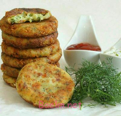 طرز تهیه پنکیک سیب زمینی با پنیر چدار