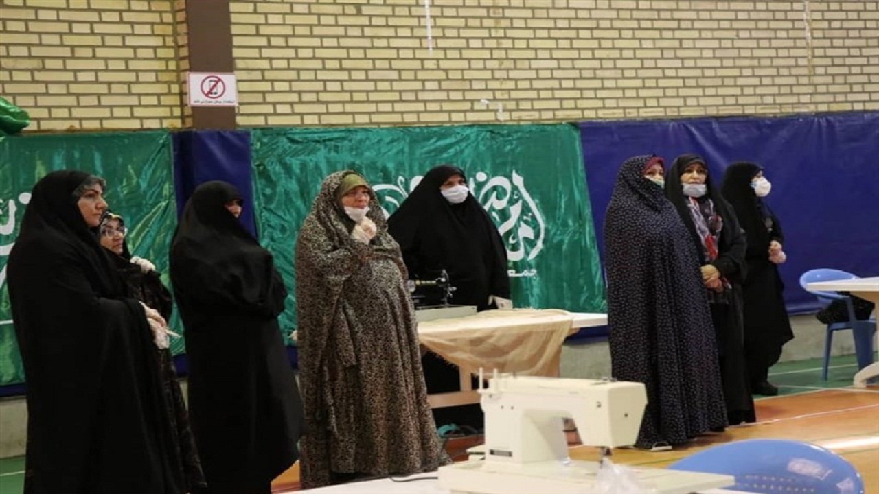 تولید لباس کادر درمان به همت خیران قزوینی