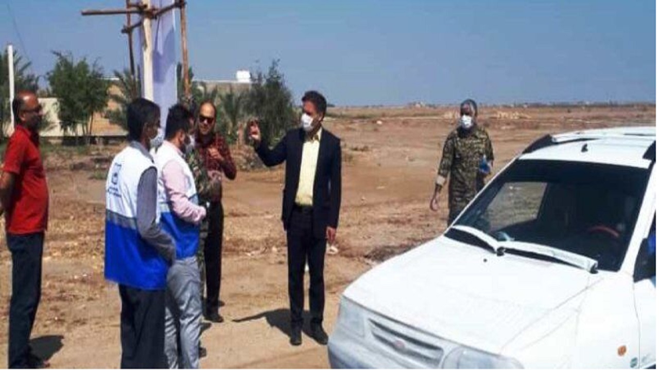 انسداد جاده آبادان - اروندکنار به منظور جلوگیری از شیوع ویروس کرونا