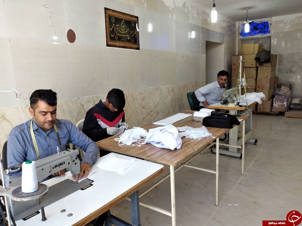 کارگاه تولید ماسک بهداشتی در سوسنگرد افتتاح شد