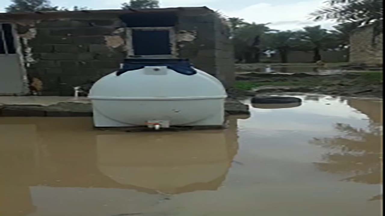 آبگرفتگی معابر در روستای مرادآباد + فیلم