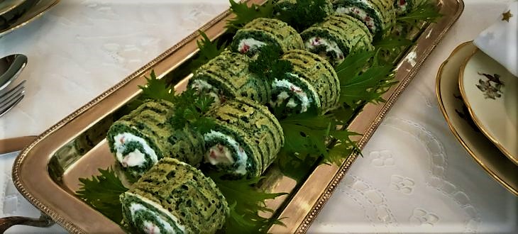 رولت اسفناج یک فینگر فود خوشمزه + طرز تهیه