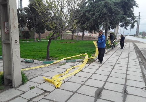 مسدود بودن ورودی تمامی پارک&zwnj;ها وبوستان&zwnj;های سنندج به روایت تصویر