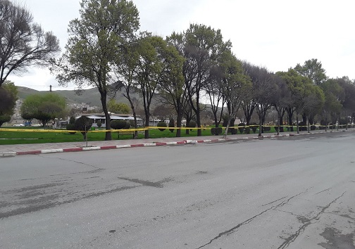 مسدود بودن ورودی تمامی پارک&zwnj;ها وبوستان&zwnj;های سنندج به روایت تصویر