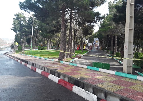 مسدود بودن ورودی تمامی پارک&zwnj;ها وبوستان&zwnj;های سنندج به روایت تصویر