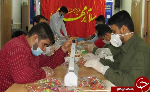 توزیع بسته های بهداشتی و فرهنگی در برخی مناطق اهواز