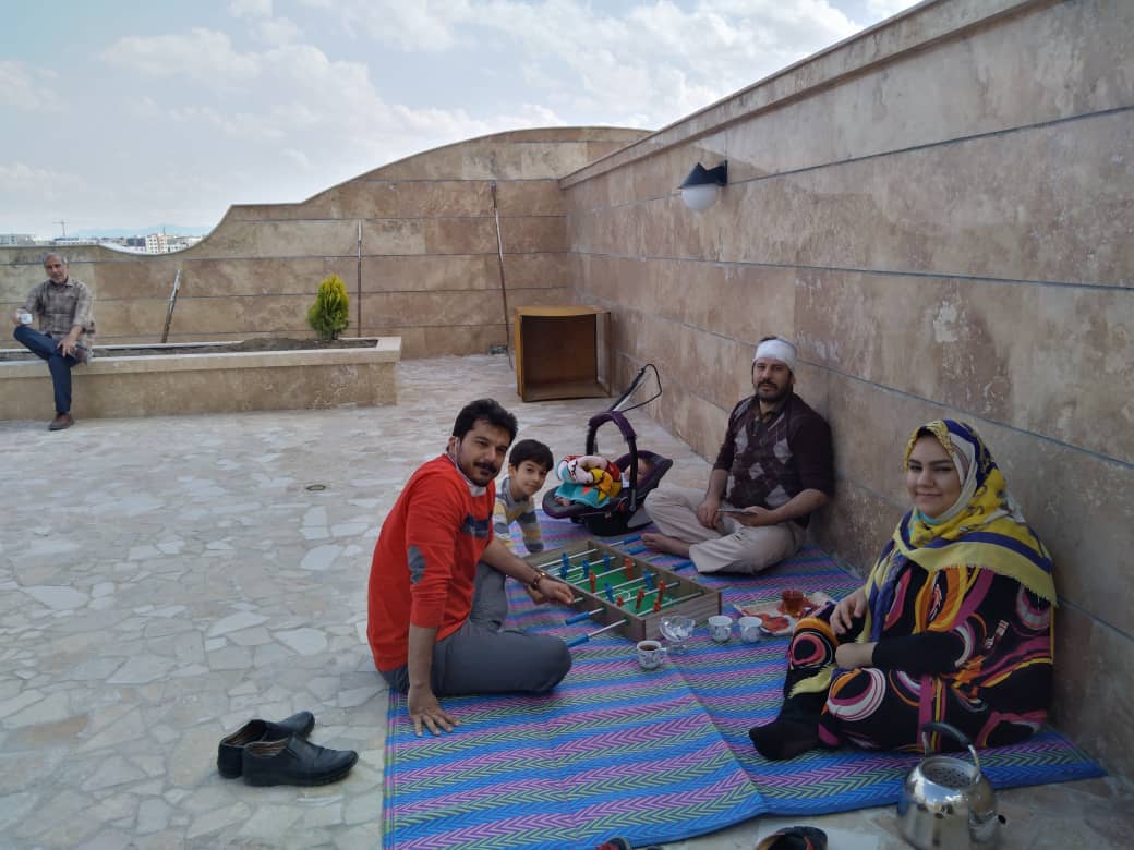 سیزده بدر به یادماندنی/پشت بام خانه میزبان طبیعت شد