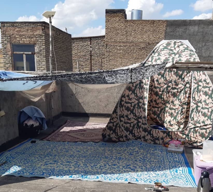 سیزده بدر به یادماندنی/پشت بام خانه میزبان طبیعت شد