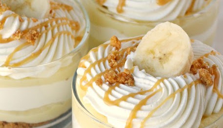طرز تهیه دسر کاپوچینو و موز