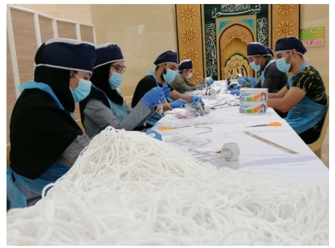 دوخت بیش از ۵ هزار ماسک توسط پویش دانشجویی مقابله با کرونا