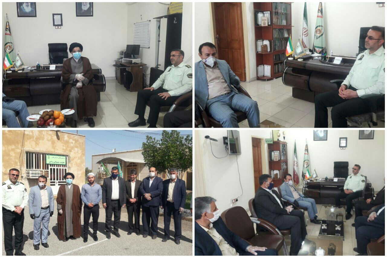 دلجویی از فرمانده انتظامی و مامور وظیفه شناس دهلرانی