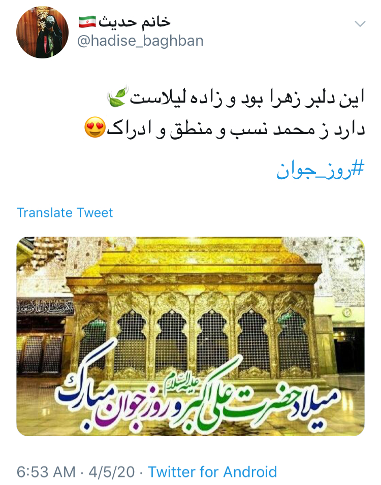&rlm;و خدا خواست كه يك بار دگر در عالم، مصطفی آينه در آينه تكرار شود