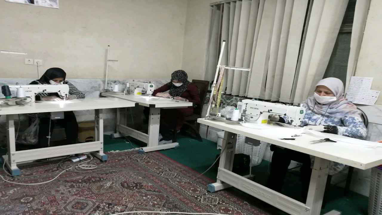 تولید روزانه ۵۰ هزار عدد ماسک در استان کرمانشاه