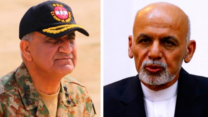 گفتگوی تلفنی فرمانده ارتش پاکستان با اشرف غنی
