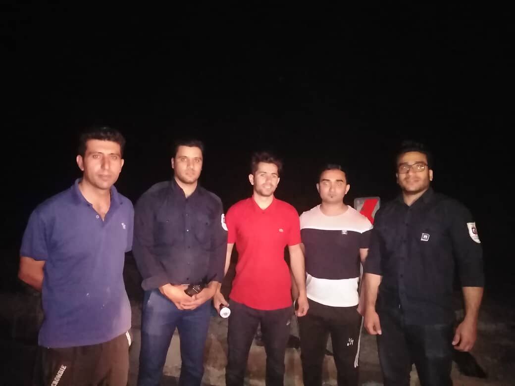 نجات یک جوان در کوه‌های اطراف داراب