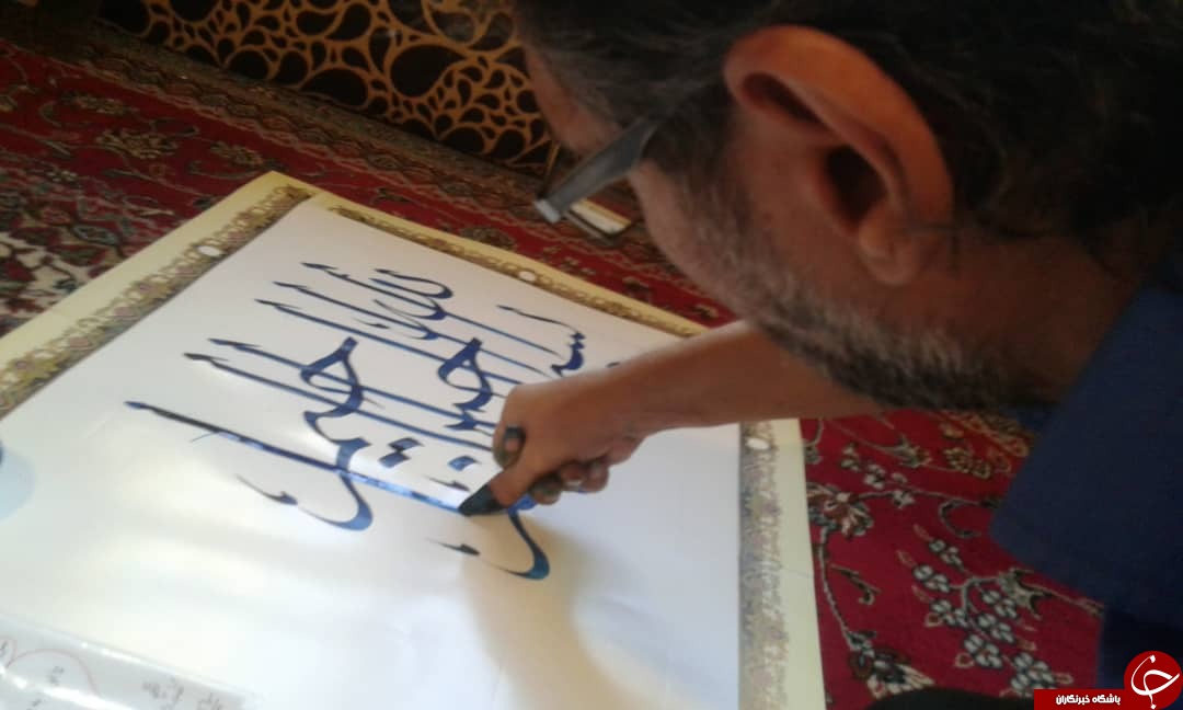 کتابت دعای فرج با ناخن انگشت شست برای نخستین بار در جهان + تصاویر