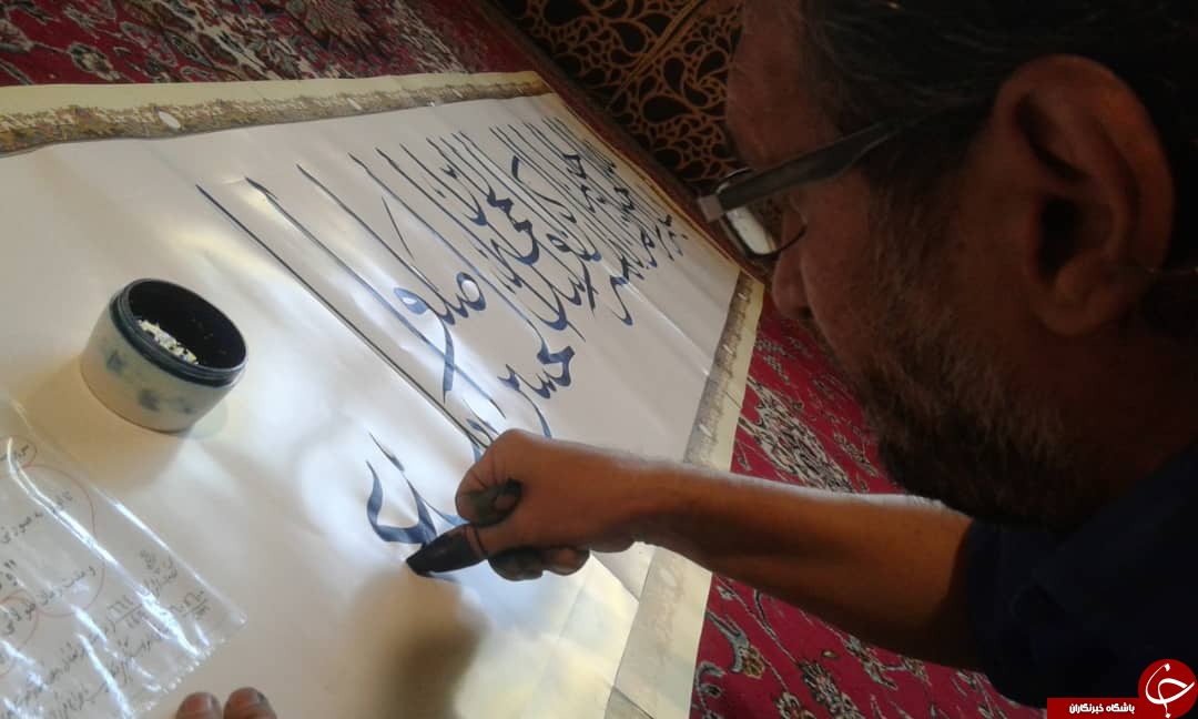 کتابت دعای فرج با ناخن انگشت شست برای نخستین بار در جهان + تصاویر